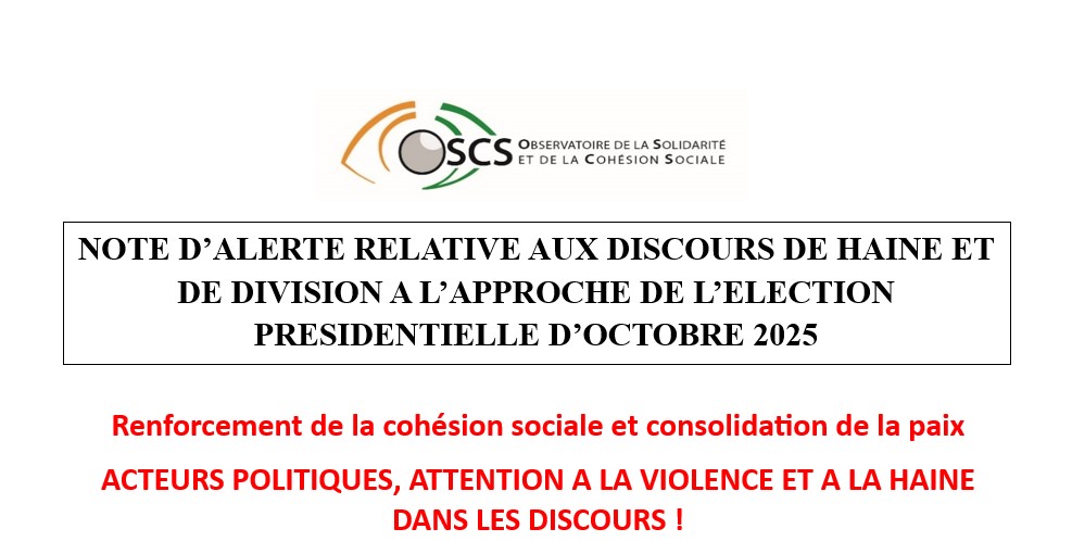 Note d'alerte 2025